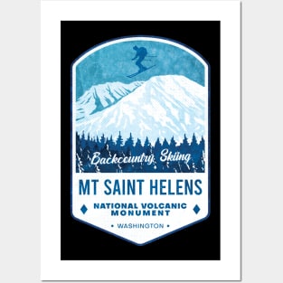 Ski Mt Saint Helens Posters and Art